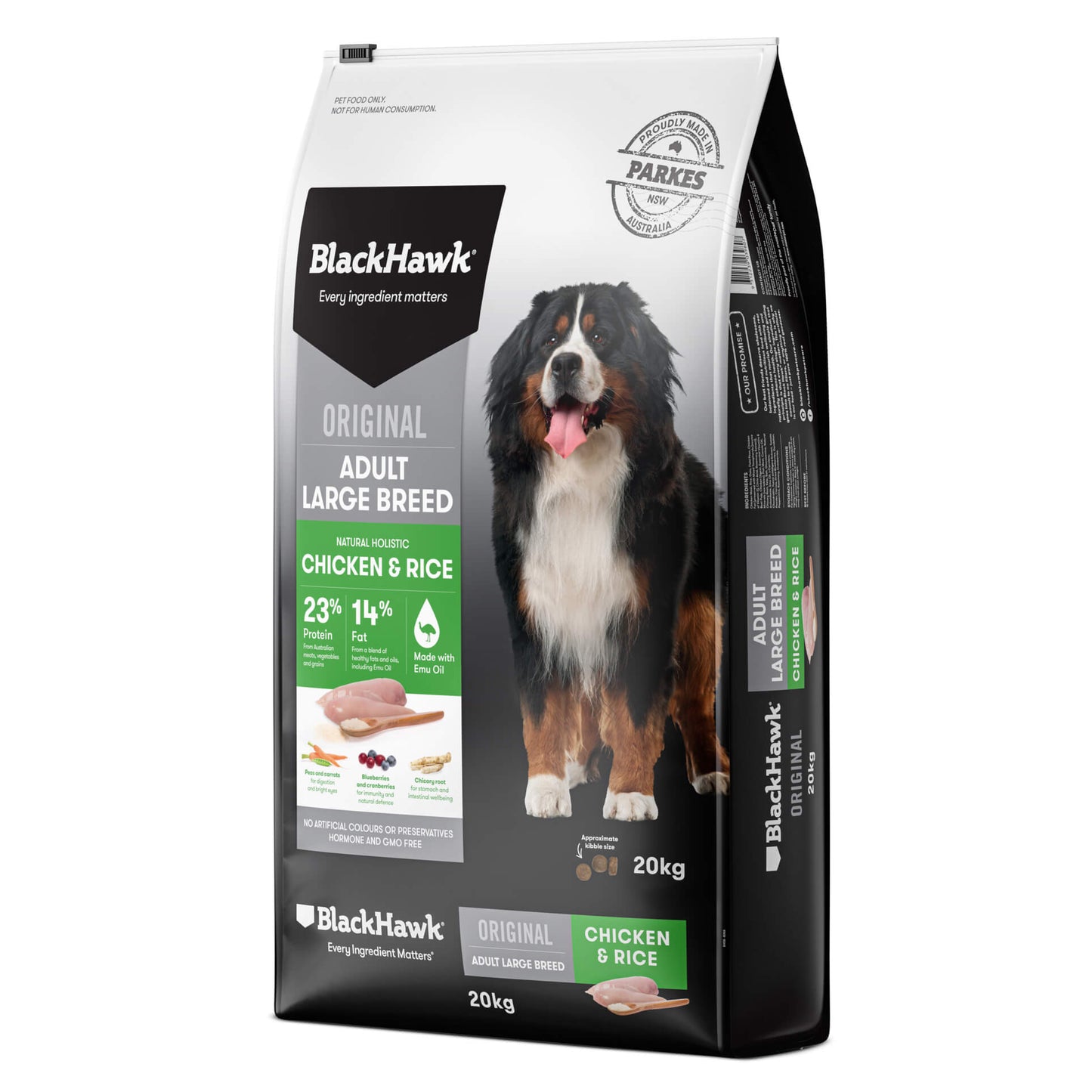 BLACK HAWK Original Adult Large Breed Chicken & Rice - 20kg