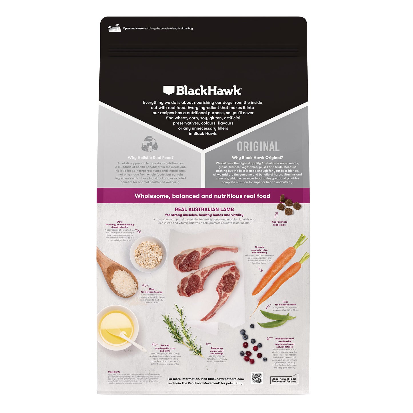 BLACK HAWK Original Adult Small Breed Lamb & Rice