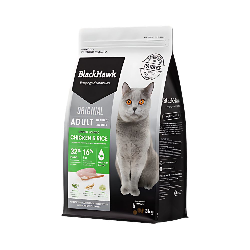 BLACK HAWK Chicken & Rice Original Adult Cat Food