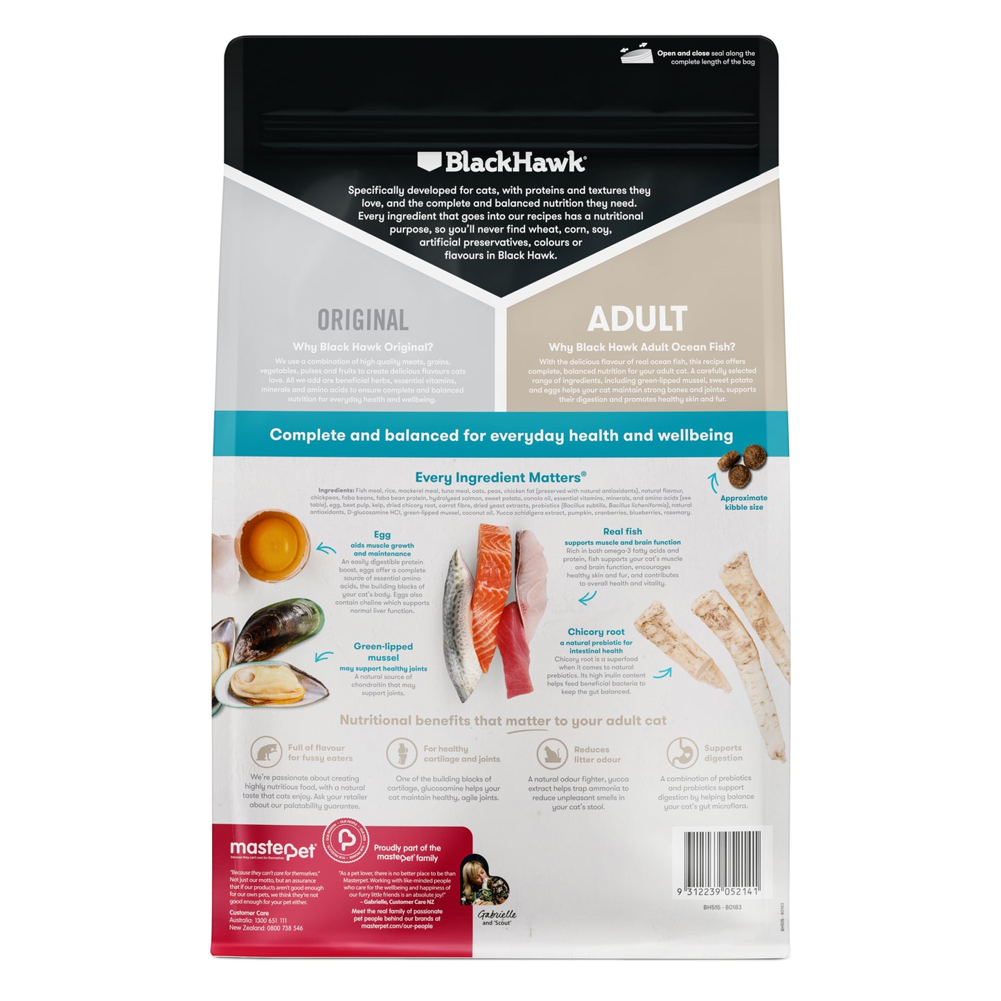 BLACK HAWK Ocean Fish Original Adult Cat Food