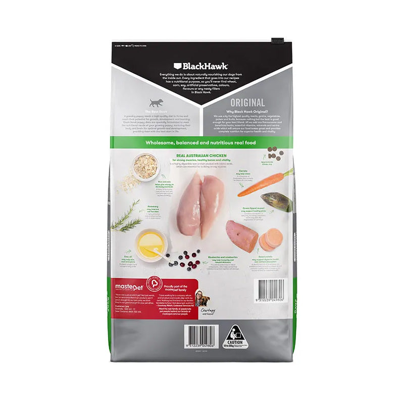 BLACK HAWK Original Puppy Large Breed Chicken & Rice