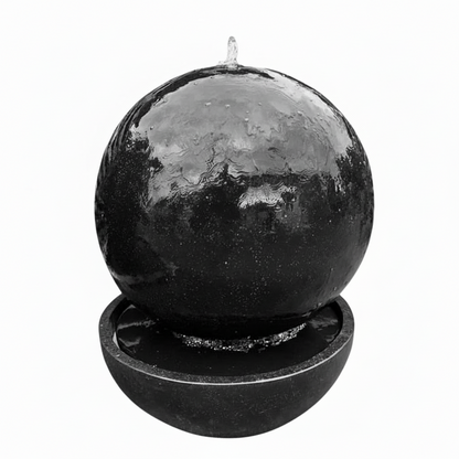 Black Sphere Water Fountain
