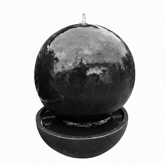 Black Sphere Water Fountain