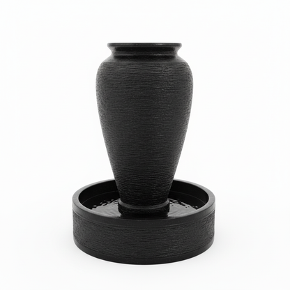 Black Urn Garden Water Fountain 
