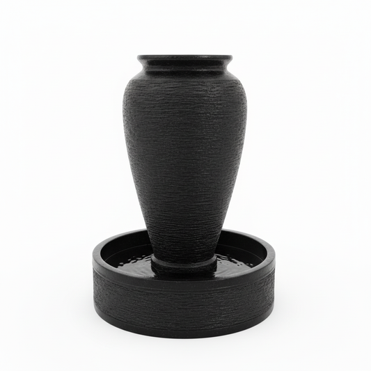 Black Urn Garden Water Fountain 