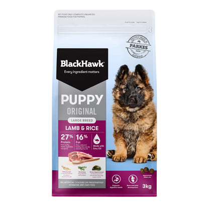 BLACK HAWK Original Puppy Large Breed Lamb & Rice