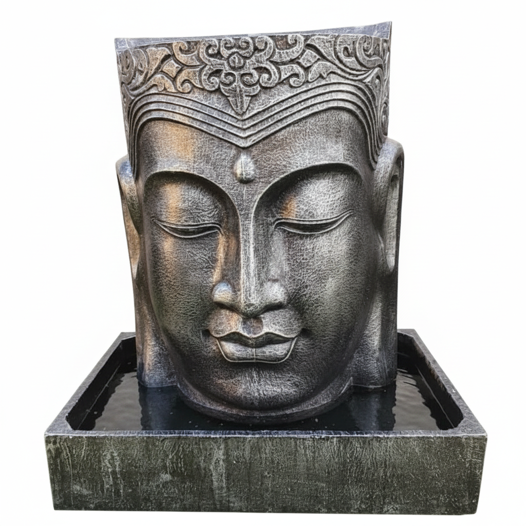 Buddha head fountain 