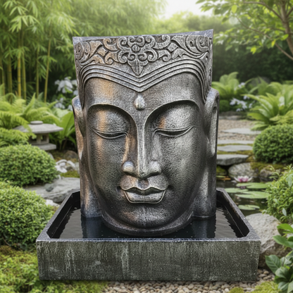 Buddha Head Water Feature With Pump