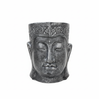 Buddha Head Planter - White Background