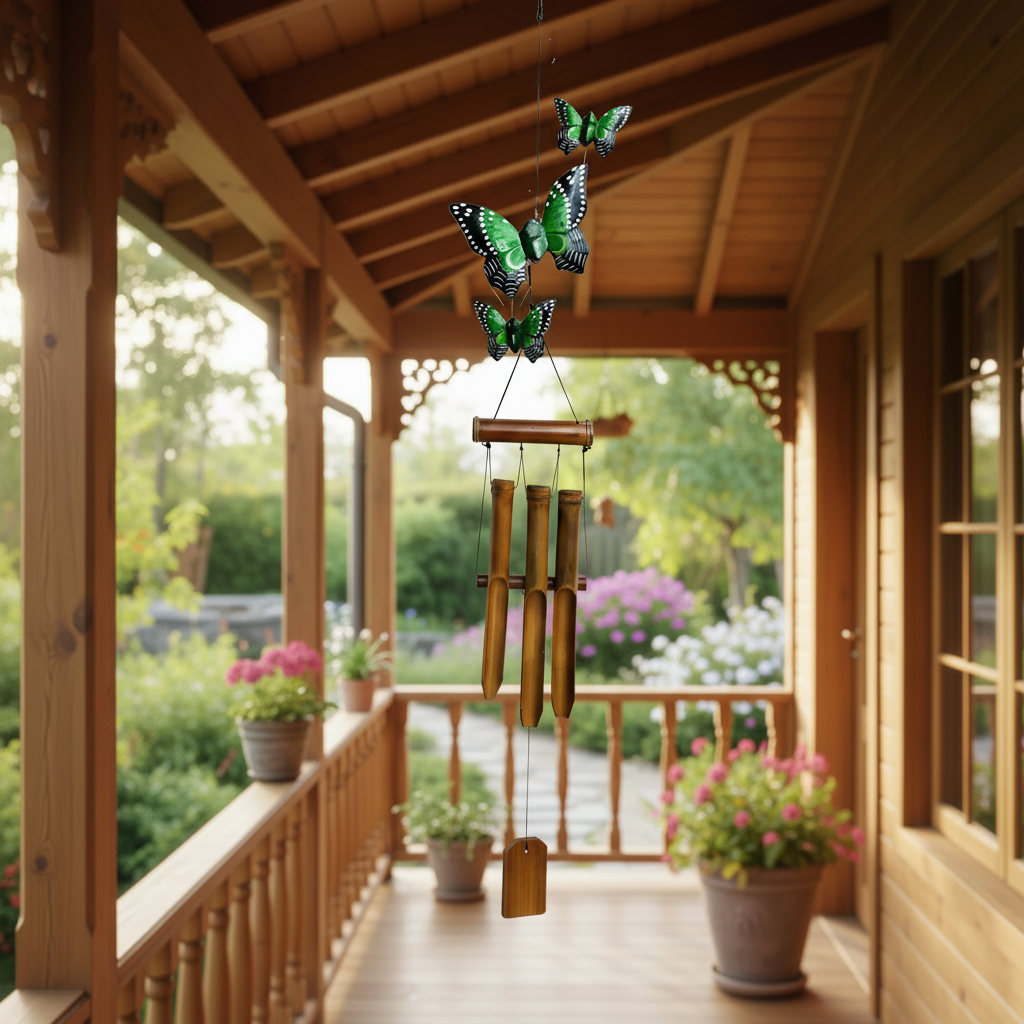 Garden Wind Chimes Butterfly Family