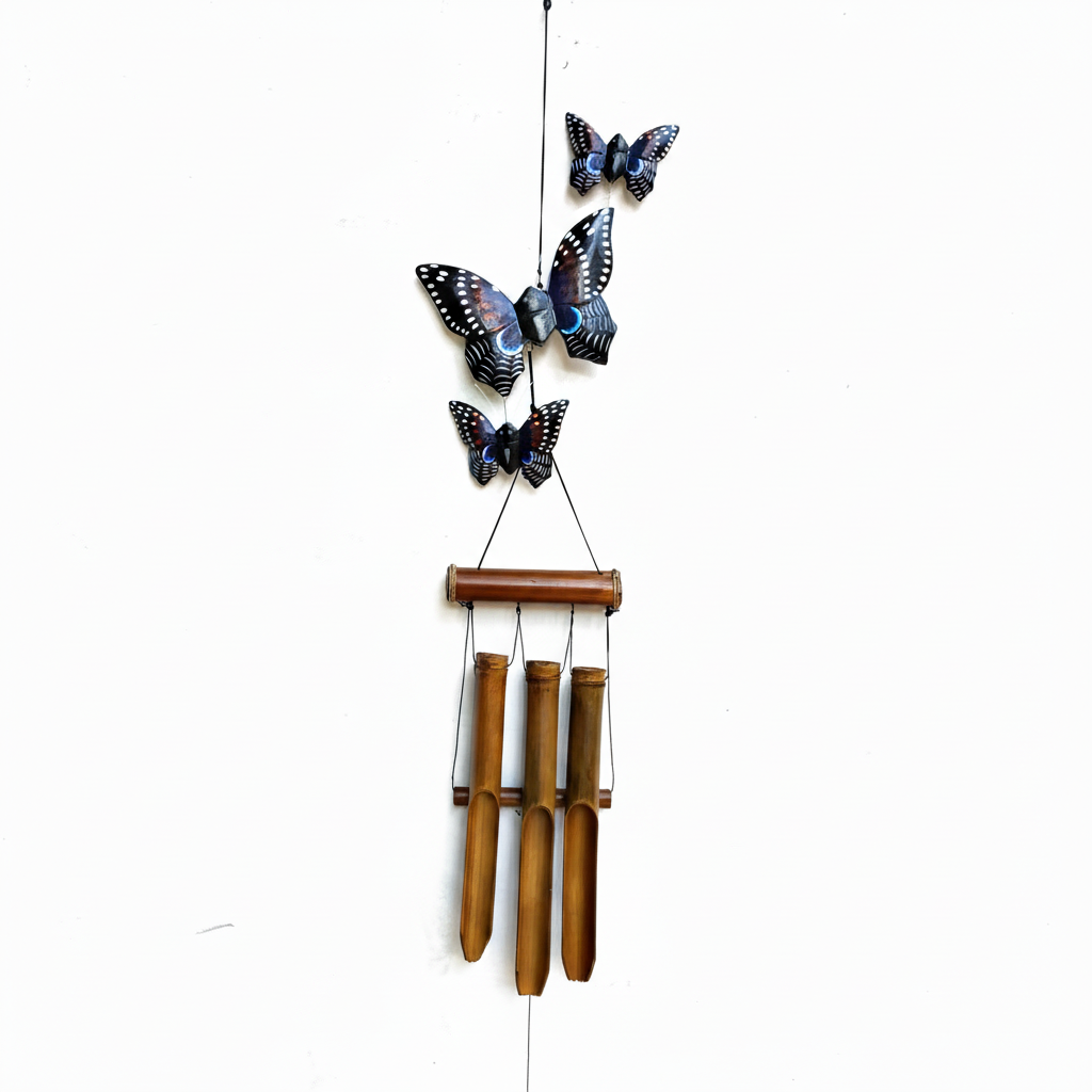Garden Wind Chimes Butterfly Family