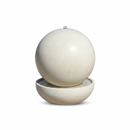 Cream Ball Water Fountain