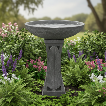 Bird Bath Banana Leaves