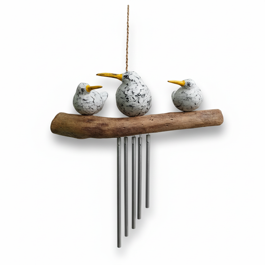 Decorative bird wind chime garden