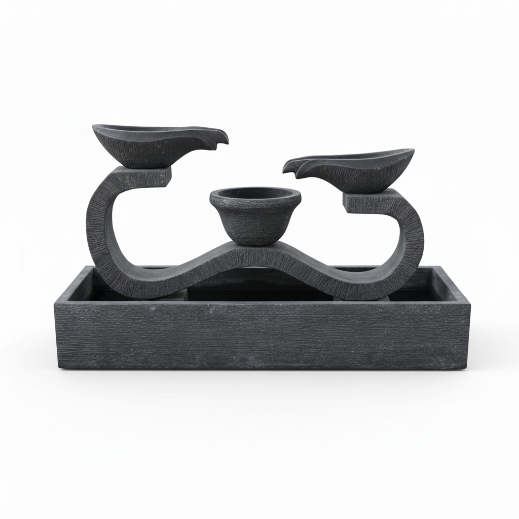 Double Curve Water Fountain