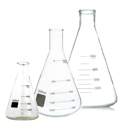 KEG KING Borosilicate Erlenmyer Conical Flasks