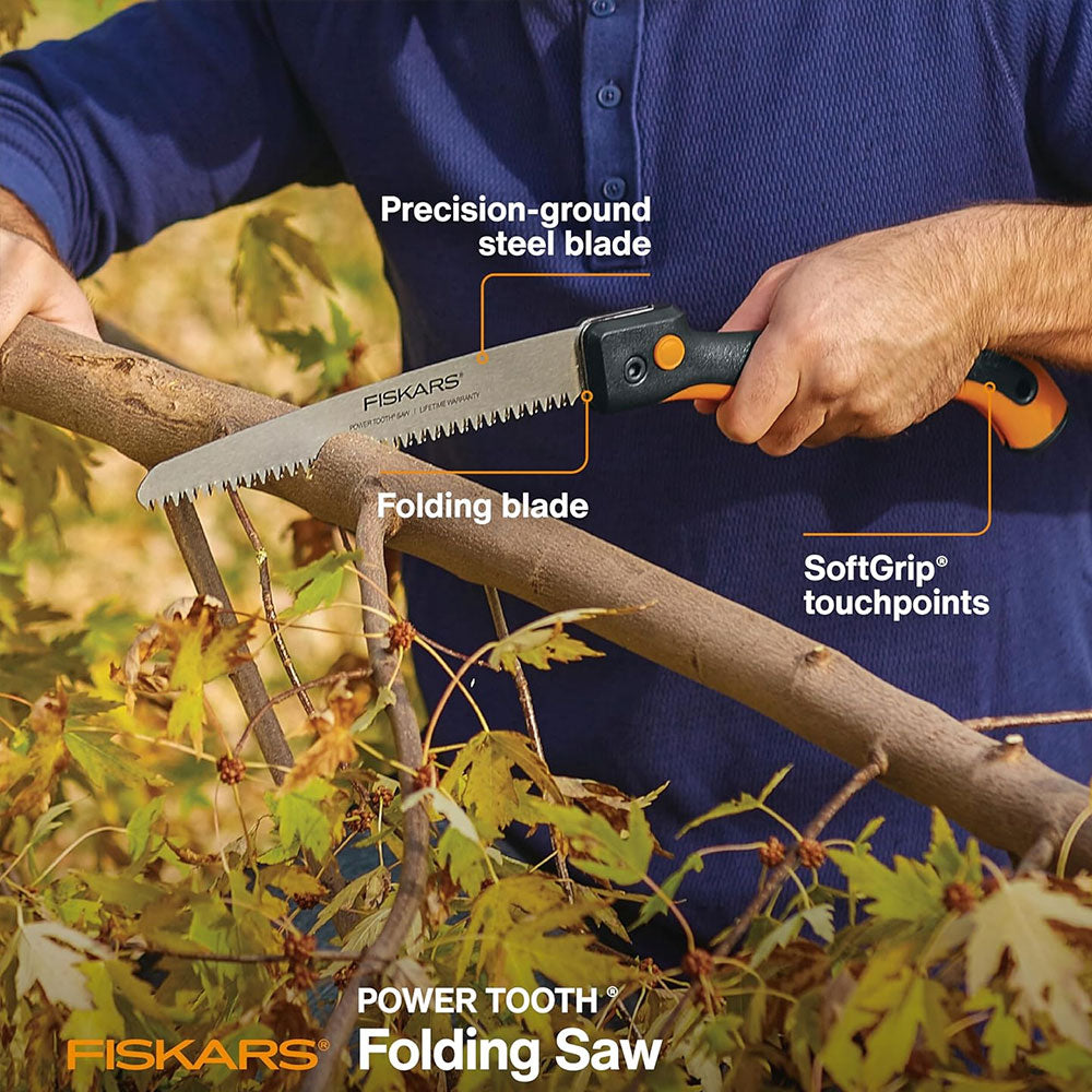 FISKARS Power Tooth Softgrip Folding Saw