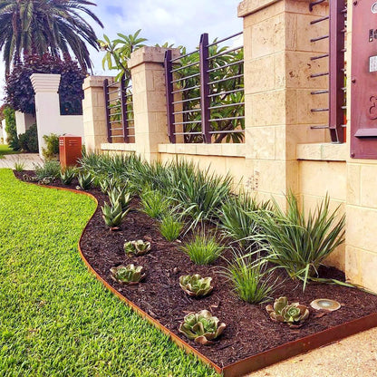 STRAIGHTCURVE Flexline Edging - Weathering Steel - 100mm