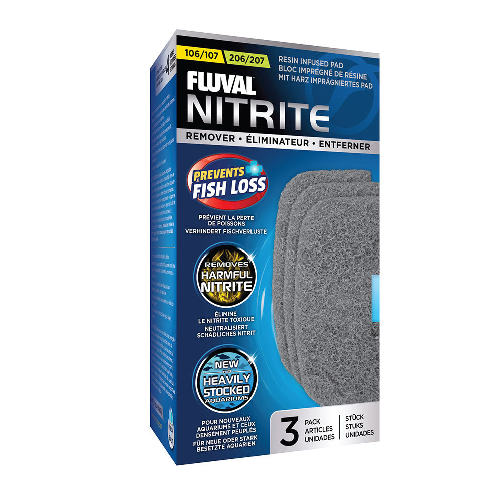 FLUVAL 106/206 107/207 Nitrite Remover Pads 3PK