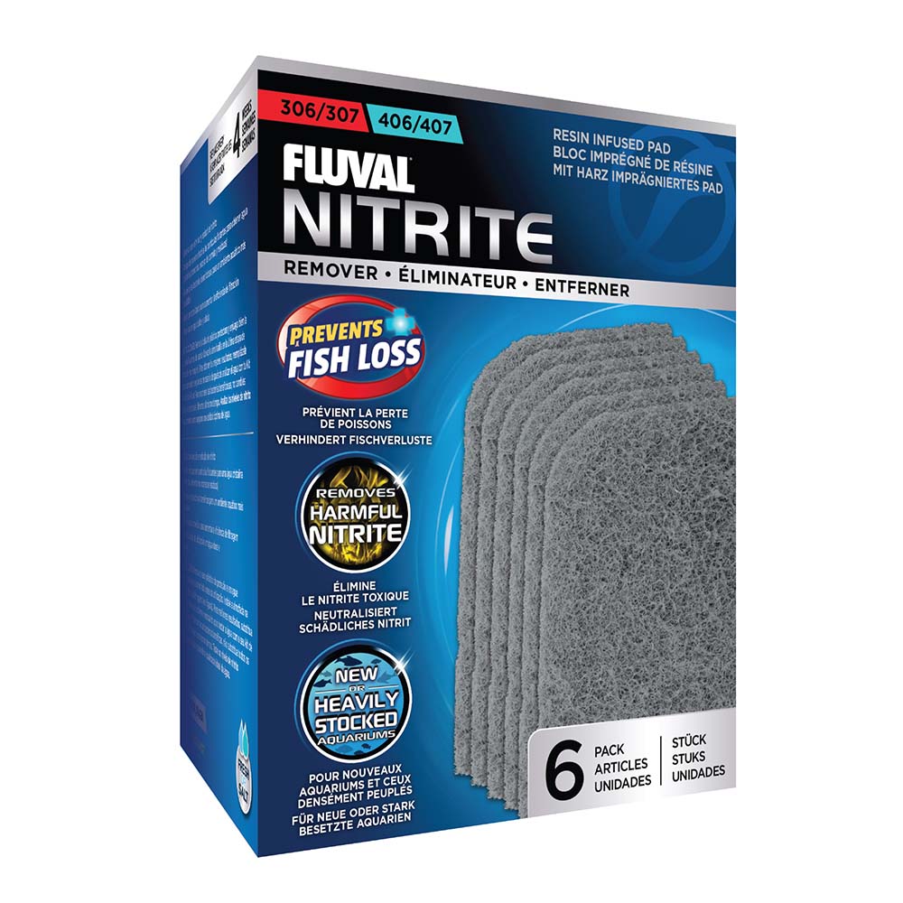 FLUVAL 306/307 406/407 Nitrite Remover Pads 6PK