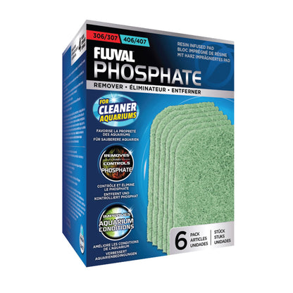 FLUVAL 306/307 406/407 Phosphate Remover Pads 6PK