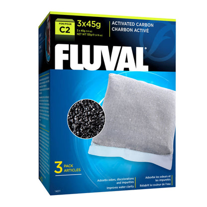 FLUVAL C2/C3/C4 Hang On Filter Activated Carbon 3PK