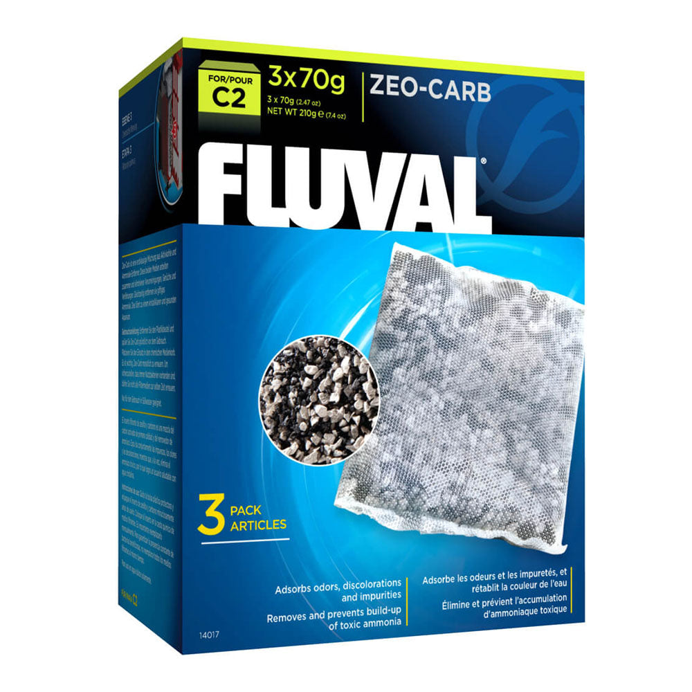 FLUVAL C2/C3/C4 Hang On Filter Zeo-Carb 3PK