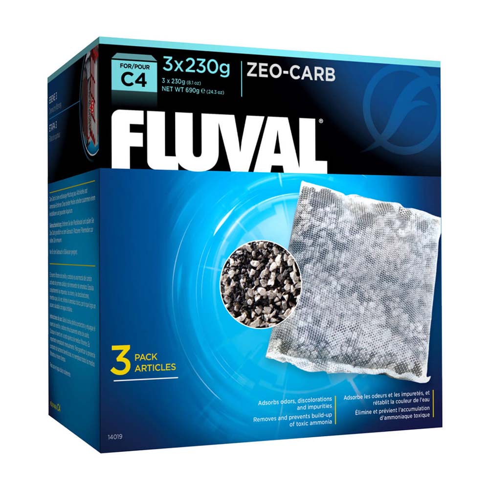 FLUVAL C2/C3/C4 Hang On Filter Zeo-Carb 3PK