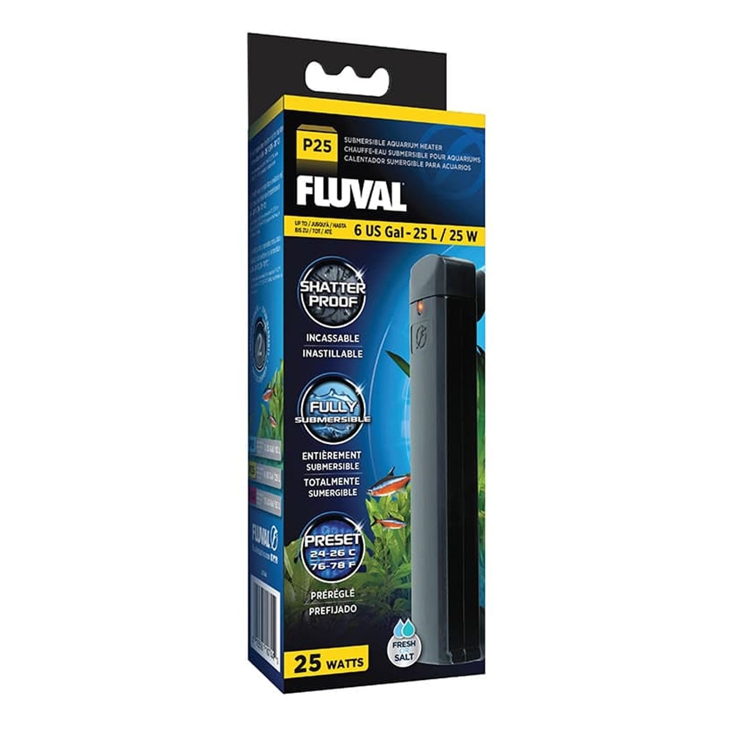 FLUVAL P25 Preset Aquarium Heater 25W