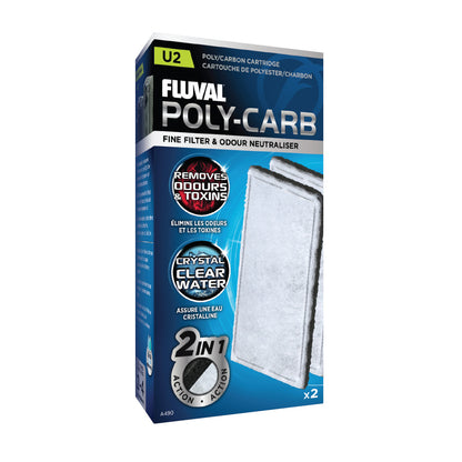 FLUVAL U2 Poly Carb Cartridge 2PK