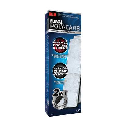 FLUVAL U3 Poly Carb Cartridge 2PK