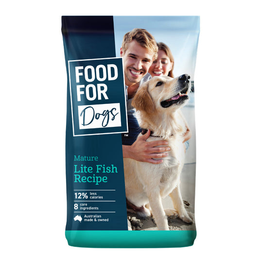 FOOD FOR DOGS Mature Lite Fish Recipe