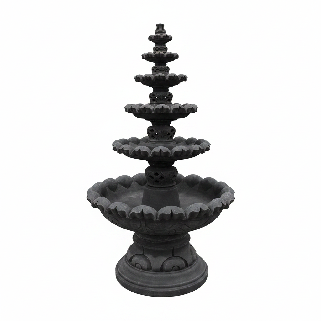 Grand Lotus 6-Tier Garden Water Fountain 