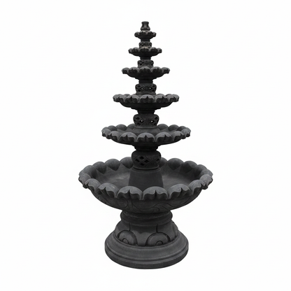 Grand Lotus 6-Tier Garden Water Fountain 