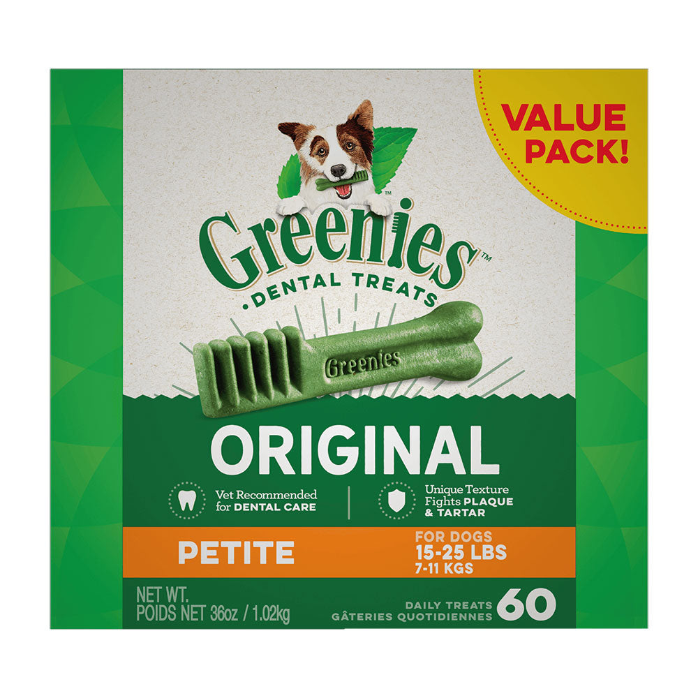 GREENIES Original Petite Dental Dog Treats For Dogs 7 - 11 kgs
