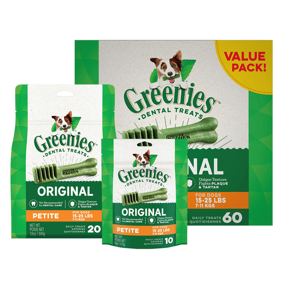 GREENIES Original Petite Dental Dog Treats For Dogs 7 - 11 kgs