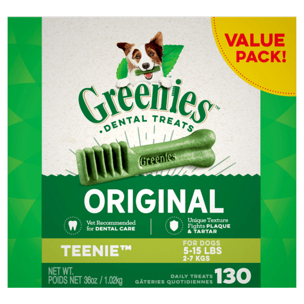 GREENIES Original Teenie Dental Dog Treats For Dogs 2 - 7 kgs