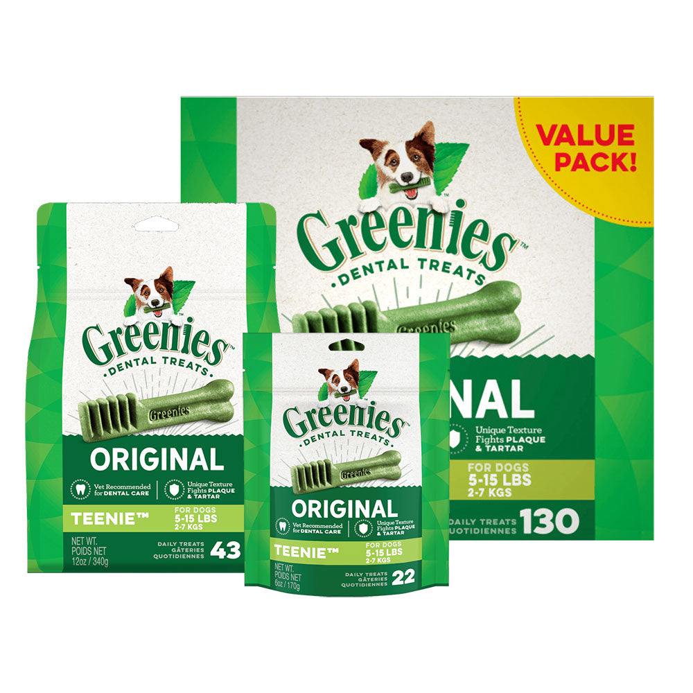 GREENIES Original Teenie Dental Dog Treats For Dogs 2 - 7 kgs