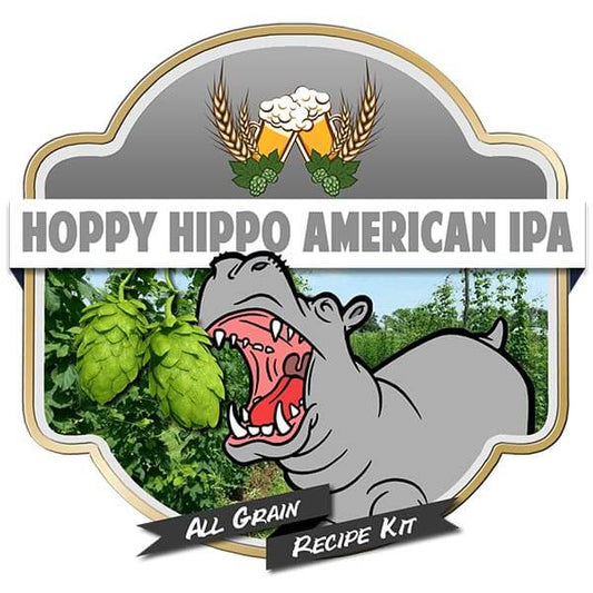 Hoppy Hippo American IPA All Grain Recipe Kit Suits Grainfather Home Brew