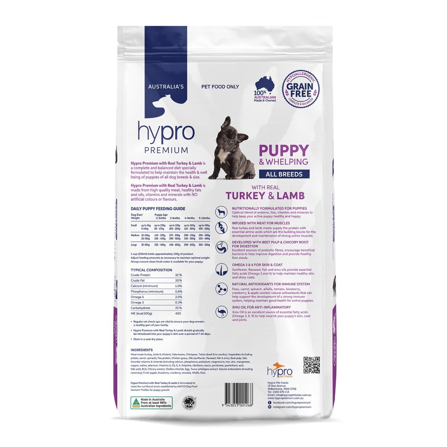 HYPRO PREMIUM Grain Free Turkey & Lamb - Puppy