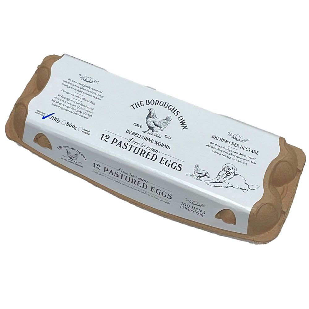THE BOROUGHS OWN 12 Pastured Eggs - 700g