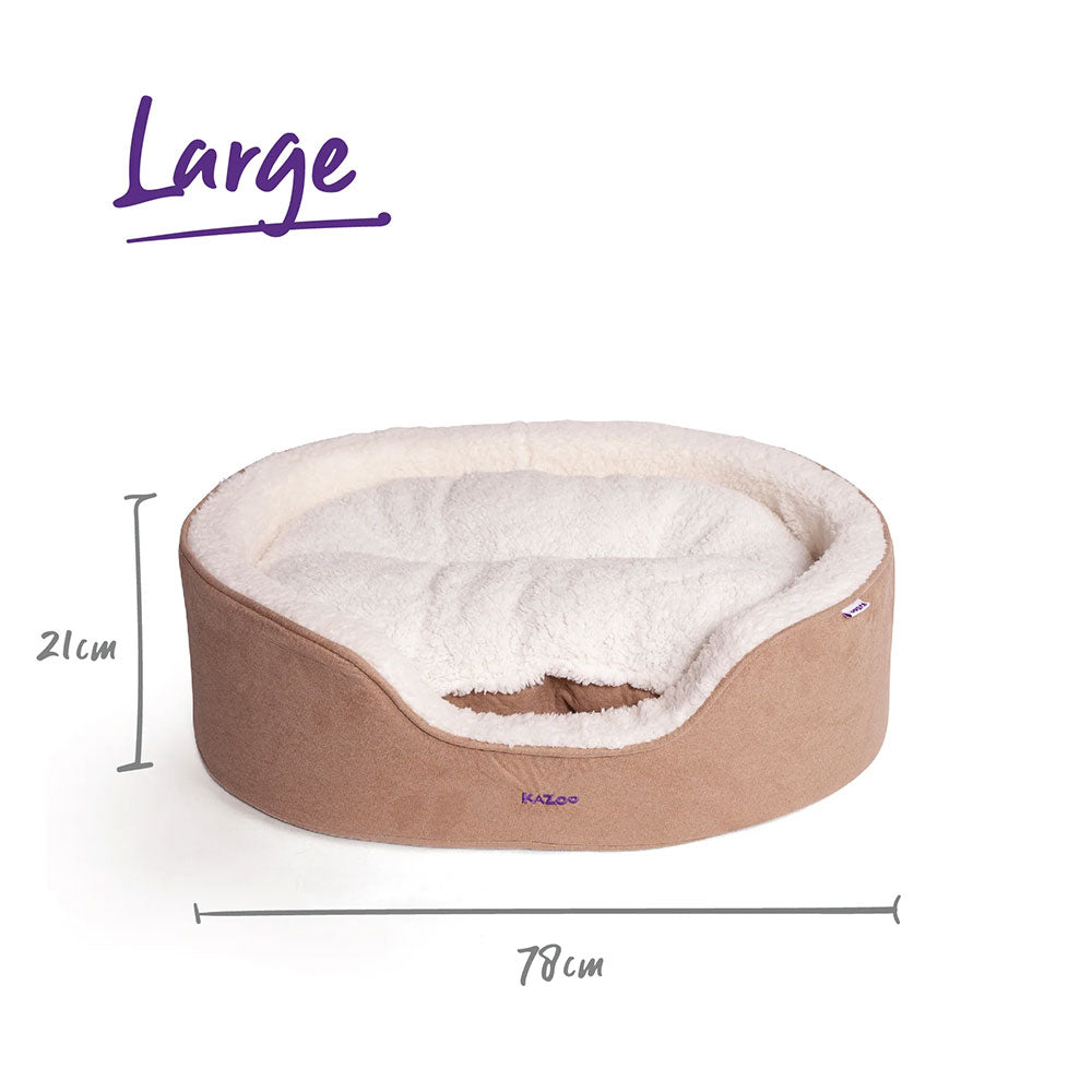 KAZOO Manhattan Bed - Coffee & White