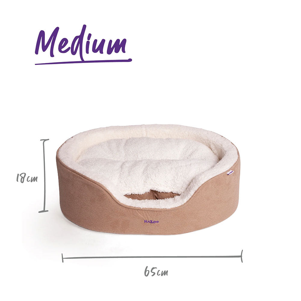 KAZOO Manhattan Bed - Coffee & White