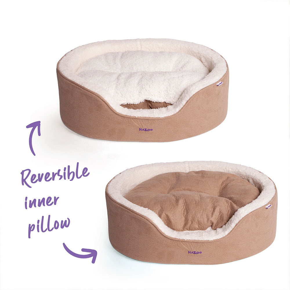 KAZOO Manhattan Bed - Coffee & White