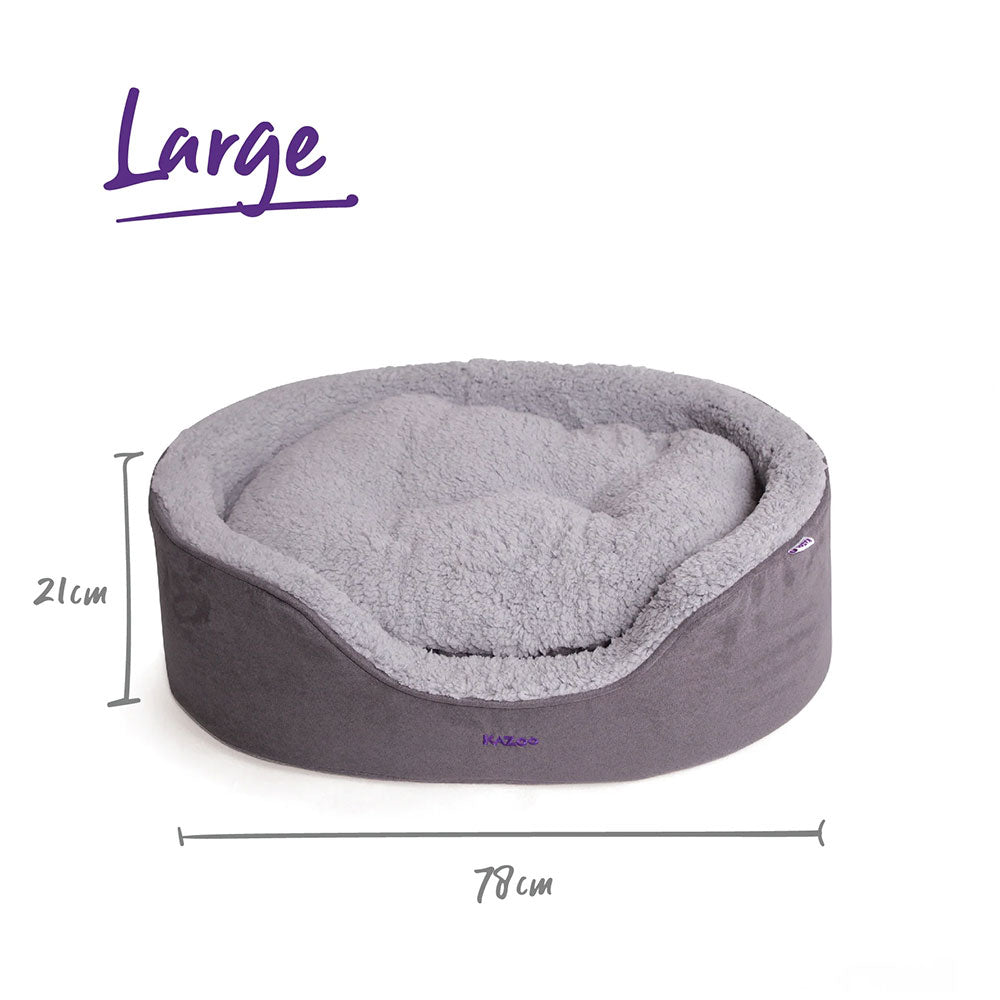 KAZOO Manhattan Bed - Grey & White