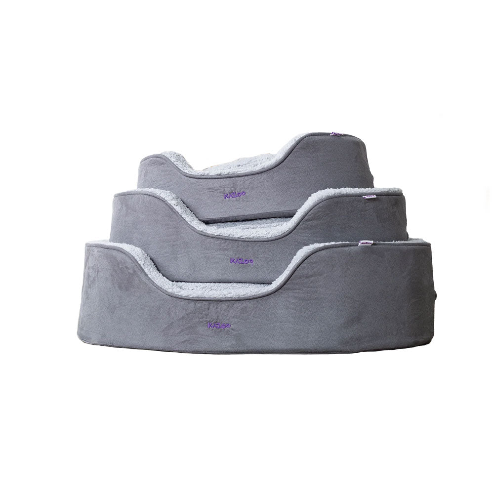 KAZOO Manhattan Bed - Grey & White