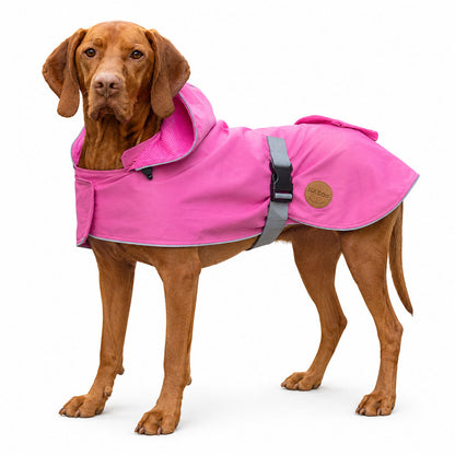 KAZOO Rainy Days Pink Waterproof Dog Raincoat