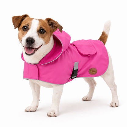 KAZOO Rainy Days Pink Waterproof Dog Raincoat