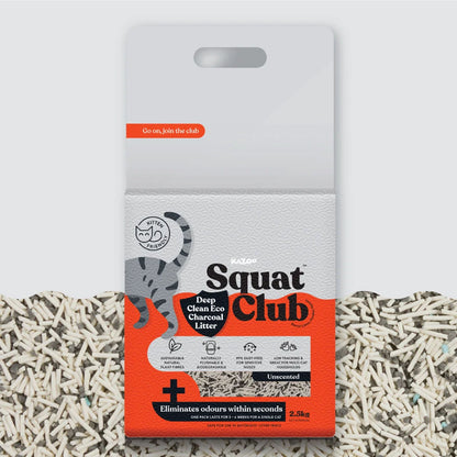 KAZOO Squat Club Deep Clean Eco Charcoal Cat Litter
