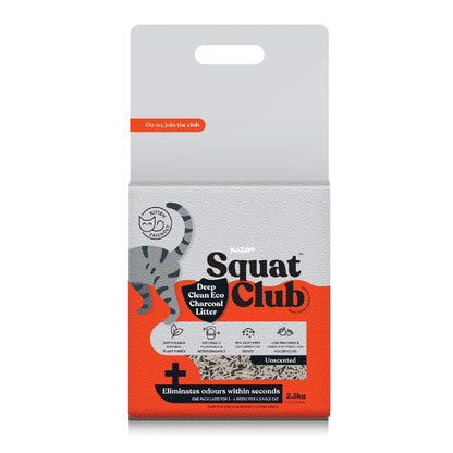 KAZOO Squat Club Deep Clean Eco Charcoal Cat Litter